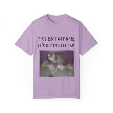 Kitty Glitter T-Shirt – Unisex Cat Lover Tee with Playful Quote