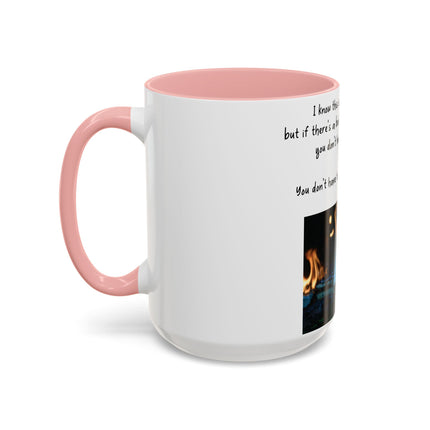 Inspirational Reading Mug – 15oz Ceramic | Burning Book Graphic