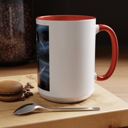 Moonlit Cat Coffee Mug — Whimsical Night Sky Art for Cat Lovers (11/15oz)