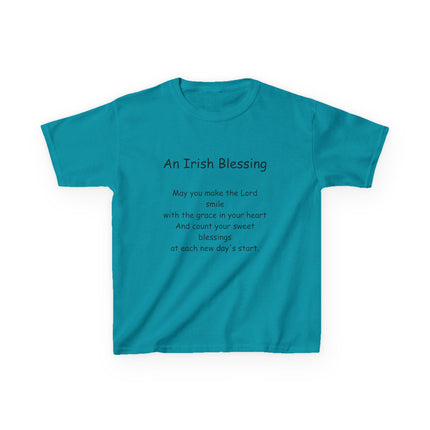 Kids Irish Blessing Tee - Inspirational Kids Cotton Shirt