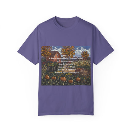 Samhain Tee – Unisex Garment-Dyed Shirt with Pumpkin Spice Wit