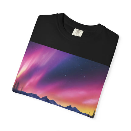 Aurora Lake T-Shirt — Northern Lights Landscape Tee