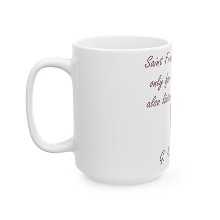 Saint Francis Tribute Mug – Nature Lover’s Ceramic – 15oz