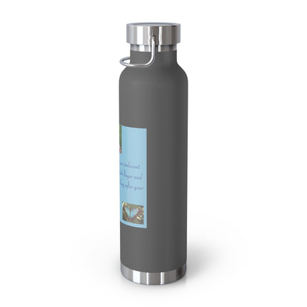 Inspirational Copper Vacuum Insulated Bottle - 22oz Rumi Quote
