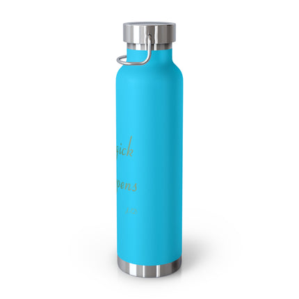 Magick Happens 22oz Copper Vacuum Insulated Bottle - Eco-Friendly Water Bottle for Wellness and Mindfulness