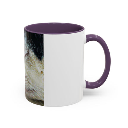 Inspirational Cat & Butterfly Accent Ceramic Mug - 11 oz