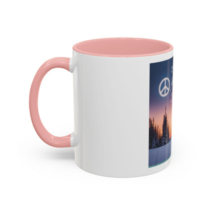Coffee Mug — "All I Want for Christmas Is Peace" Holiday Peaceful Winter Scene
