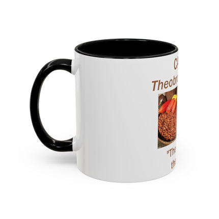 Cacao Accent Mug – "Food of the Gods", 11oz Ceramic