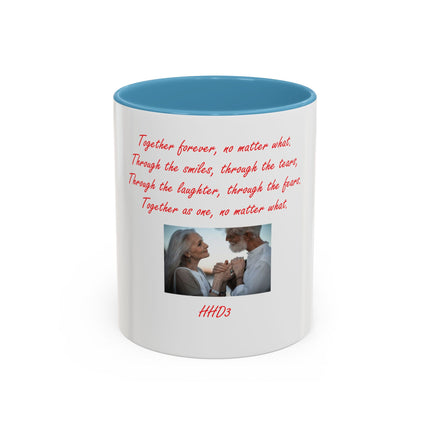 Accent Coffee Mug — 'Together Forever' Romantic Photo Mug (11/15oz)