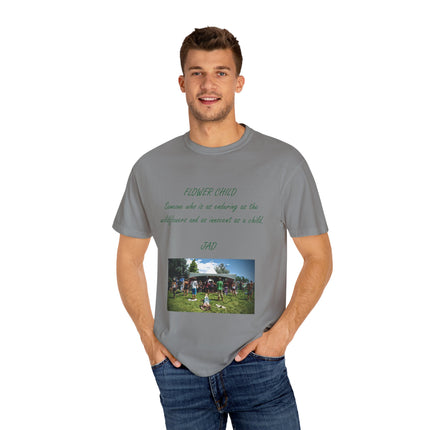 Flower Child Unisex Garment-Dyed T-Shirt – Vintage Inspiration for Free Spirits