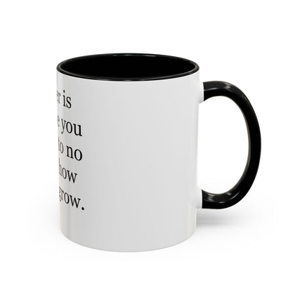 Father Quote Accent Coffee Mug — "A father is someone you look up to no matter how tall you grow."