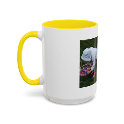 15oz Accent Mug – Easter Egg Hunt Quote for Spring Laughs