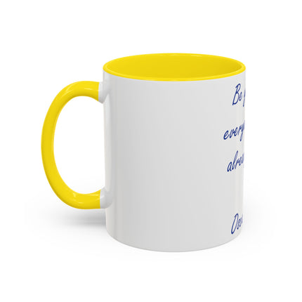 Inspirational Accent Mug – Oscar Wilde Quote, 11oz Ceramic Gift