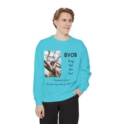 BYOB Sweatshirt – “Bring Your Own Book” – Unisex Literary Fashion