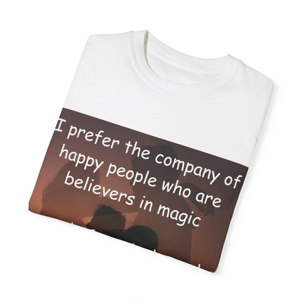 Believers in Magic Tee – Unisex Garment-Dyed Shirt for Joyful Souls