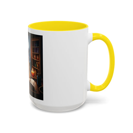 Moonlit Witch Cats Coffee Mug — Gothic Cat Magic Tea Cup (11/15oz)