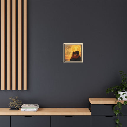 Sunshine Hug Framed Canvas — "Sometimes all you need is a hug" Wall Art