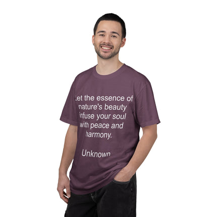 Nature’s Beauty Quote T‑Shirt — "Let the essence of nature's beauty..." Inspirational Graphic Tee