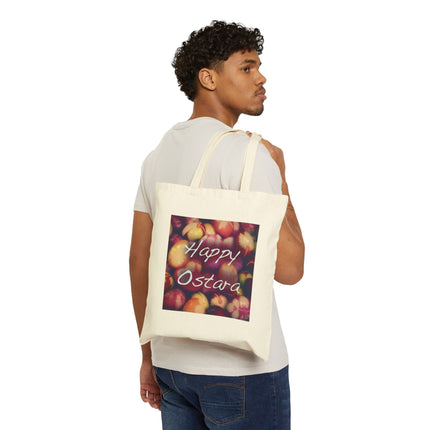 Happy Ostara Tote — Spring Equinox Pagan Canvas Bag