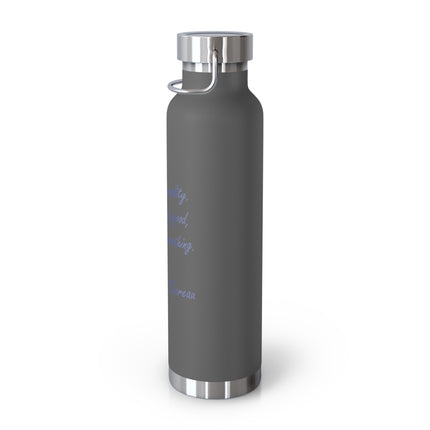Thoreau Quote Bottle – 22oz Copper Vacuum Insulated | Inspirational