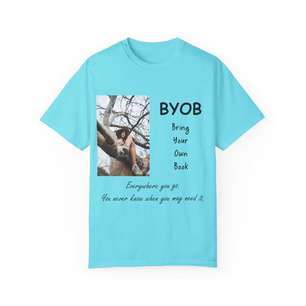 BYOB T-Shirt – “Bring Your Own Book” – Unisex Literary Design