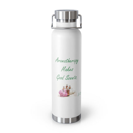Aromatherapy Insulated Water Bottle - 22oz - Positive Vibes for Wellness