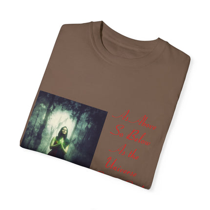 Mystic Quote T-Shirt – “As Above So Below” Graphic Tee (Unisex)