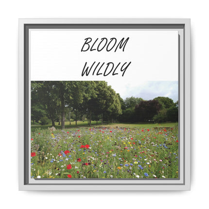 Bloom Wildly Framed Canvas Print — Wildflower Meadow Wall Art