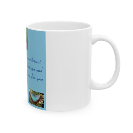 Inspirational Butterfly Ceramic Mug – Rumi Quote – 11oz