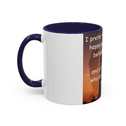 Believers of Happy Moments Mug – 11oz Accent Cup with Magic Quote