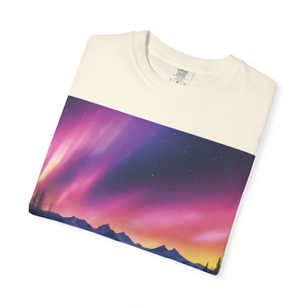 Aurora Lake T-Shirt — Northern Lights Landscape Tee