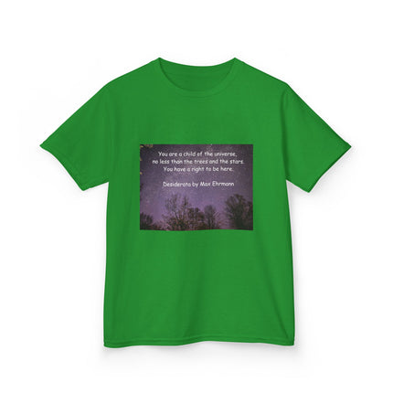Kids Tee – “Child of the Universe” Quote – Heavy Cotton™