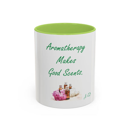 Aromatherapy Makes Good Scents Accent Coffee Mug — Essential Oil Gift