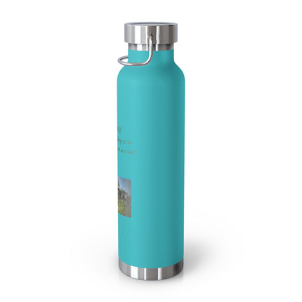 “Flower Child” Copper Bottle – 22oz Vacuum Insulated | Eco-Friendly