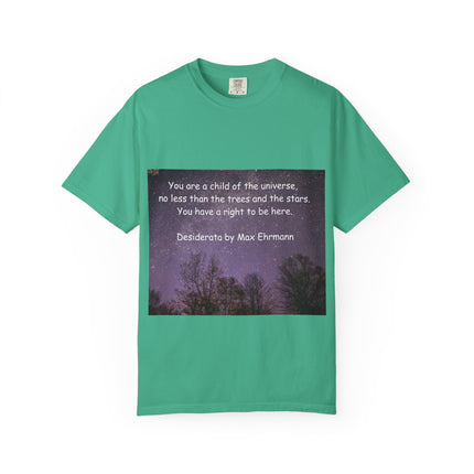 Unisex Inspirational T-Shirt - "You Are a Child of the Universe" Design