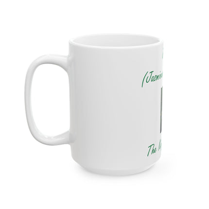 Jasmine Floral Mug – King of Flowers, 15oz Ceramic