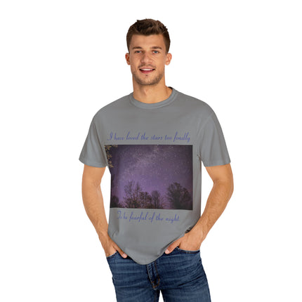 Unisex Starry Night T-Shirt - "I have loved the stars too fondly" Quote