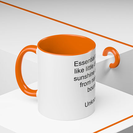 Essential Oils Quote Coffee Mug — “Essential oils are like little drops of sunshine...”