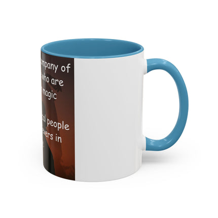 Believers of Happy Moments Mug – 11oz Accent Cup with Magic Quote