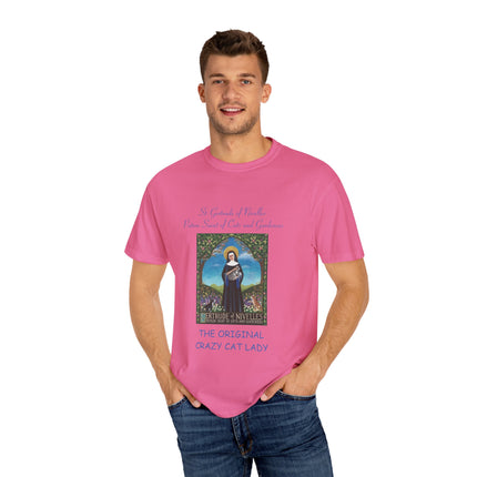 Saint Gertrude Cat Lady Tee – Unisex, Whimsical Design