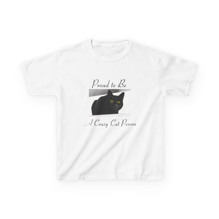 Proud Cat Person Kids Tee – Fun Cotton T-Shirt for Young Cat Lovers