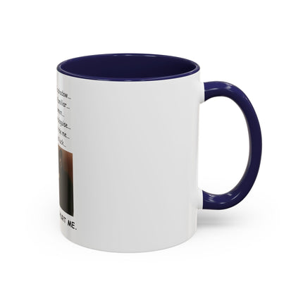 Black Cat 'Please Don't Hurt Me' Accent Coffee Mug – Dispelling Superstitions Gift
