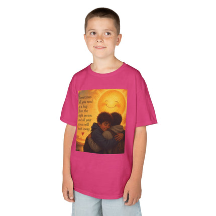 Kids Hug Tee — "Sometimes all you need is a hug" Heartwarming Children's T‑Shirt