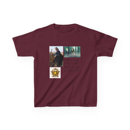 Inspirational Kids Tee - 'Male or Female, Young or Old, A Witch Is a Witch, If Truth Be Told'