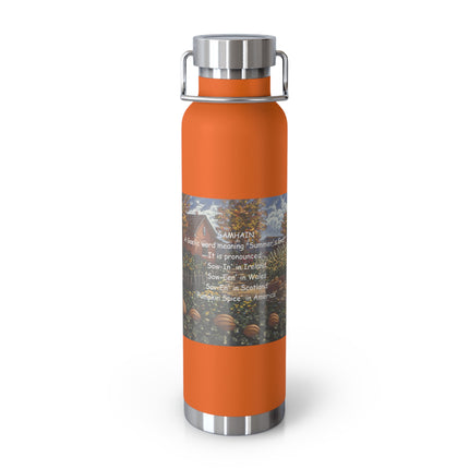 Samhain-Themed Copper Vacuum Insulated Bottle - Fall & Halloween Essentials