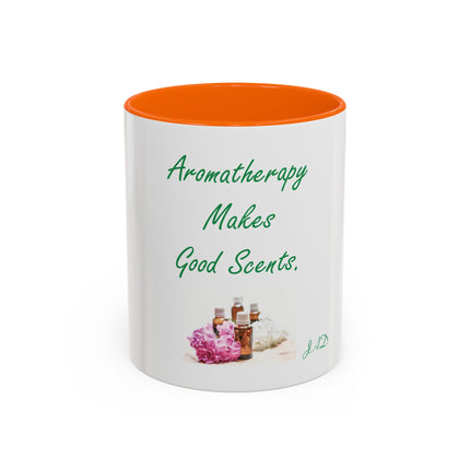 Aromatherapy Makes Good Scents Accent Coffee Mug — Essential Oil Gift