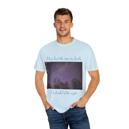 Unisex Starry Night T-Shirt - "I have loved the stars too fondly" Quote