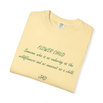 Flower Child Unisex Garment-Dyed T-Shirt – Vintage Inspiration for Free Spirits