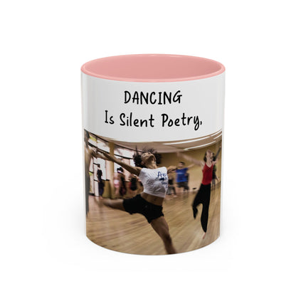 Inspirational Dance Mug – 11oz Accent Ceramic | Poetic Quote
