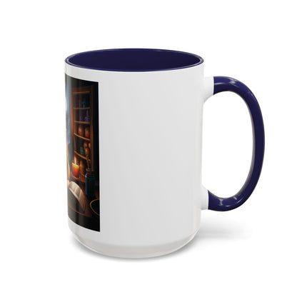 Moonlit Witch Cats Coffee Mug — Gothic Cat Magic Tea Cup (11/15oz)